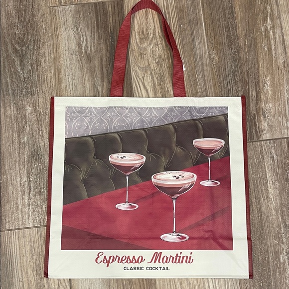 T.J.Maxx Handbags - T.J.Maxx Espresso Martini Classic Cocktail Reusable Tote Bag New